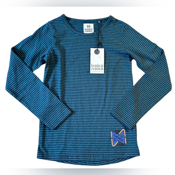 NWT Boys Striped Long Sleeve Top 8yrs - Picture 1 of 4